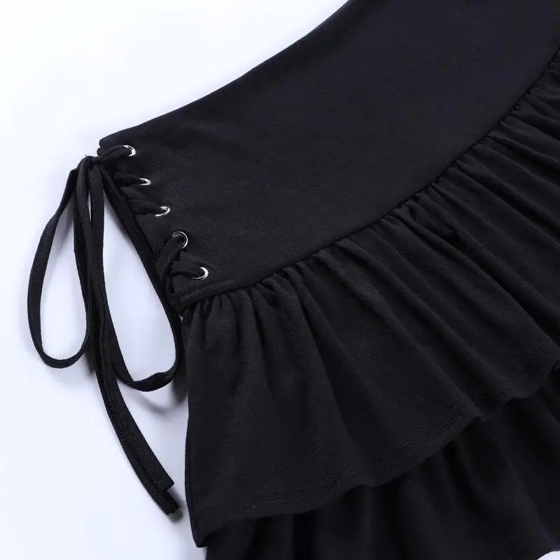 Mini Skirt Girls Sweet Black High Waist Pleated Skirt Cute Dark Lightweight Simple Design Skirts - STEVVEX Fashion - 726, black skirt, clothes, cute mini skirt, cute skirt, dark skirt, elegant skirt, girl skirt, girls skirt, High Waist Pleated Skirt, High Waist Skirt, mini black skirt, mini skirt, Pleated Skirt, Skirt, skirts, sweet skirt - Stevvex.com