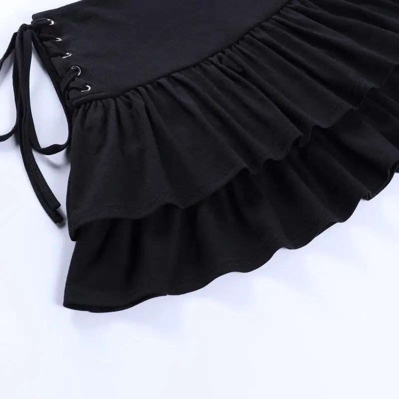 Mini Skirt Girls Sweet Black High Waist Pleated Skirt Cute Dark Lightweight Simple Design Skirts - STEVVEX Fashion - 726, black skirt, clothes, cute mini skirt, cute skirt, dark skirt, elegant skirt, girl skirt, girls skirt, High Waist Pleated Skirt, High Waist Skirt, mini black skirt, mini skirt, Pleated Skirt, Skirt, skirts, sweet skirt - Stevvex.com