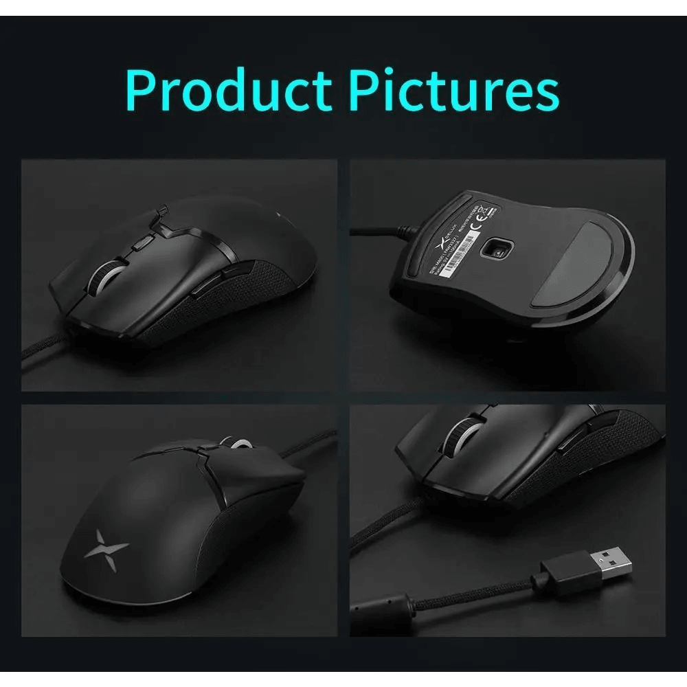 Modern 2.4Ghz Wireless Wired Gaming Mouse Modern 1600 DPI Lightweight Design Soft Ergonomic Mice - STIL2344RFVBJ