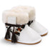 Leopard print rubber sole non-slip baby shoes - STEVVEX Baby - 7, baby, baby boots, baby boys, baby girls, baby shoes, baby warm boots, baby winter footwear, footwear, warm boots, warm shoes, winter boots, winter shoes - Stevvex.com