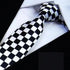 Modern Black And White Men Necktie Casual Business Meeting Formal Polyester Skinny Slim Necktie - 6 - STIL6656HDFJT