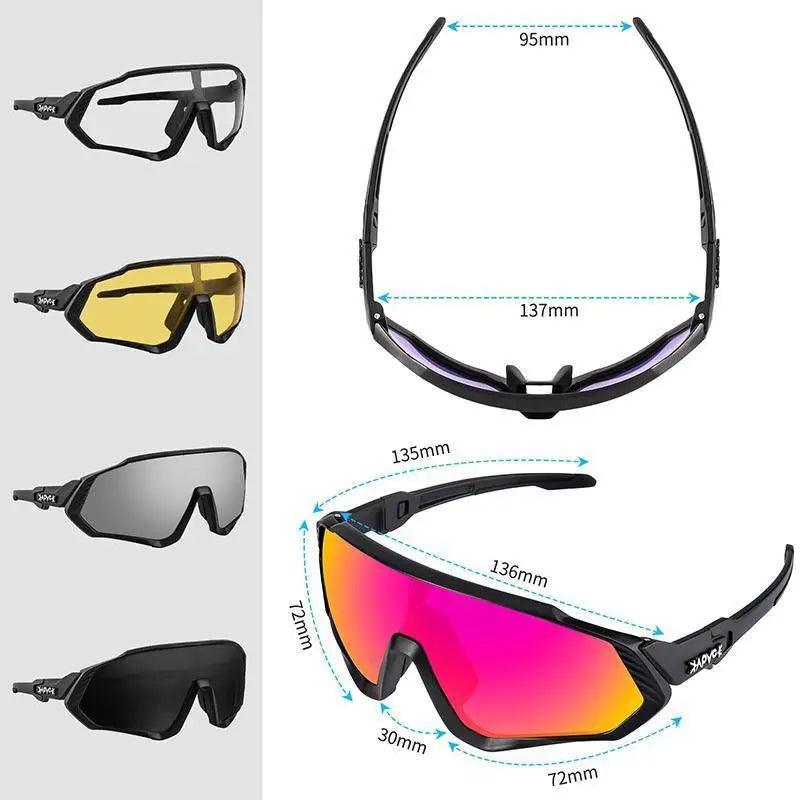 Modern Black Bike Glasses Sports Running Eyewear Fishing Polarized Glasses For Men And Women Cool Unisex Cycling UV400