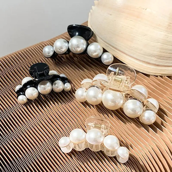 Modern Design Pearl Hair Clips Women Large Hair Clips For Thick Hair Elegant Hair Claw Strong Hold Non - slip Claw