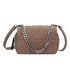 Modern Designer Metal Chain Clutches Mini Shoulder Bag Satchel Style Nylon Small Crossbody Bags For Women And Girls