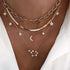 Modern Elegant Luxury Fashion Gold Crystal Stars Pendant Necklaces For Women Necklace - 2021 Trending Bohemian Jewelry