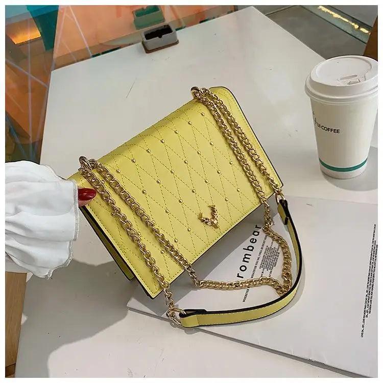 Modern Elegant Luxury Sterling Pu Leather Crossbody Bags For Women And Girls Designer Chains Shoulder Messenger Bag