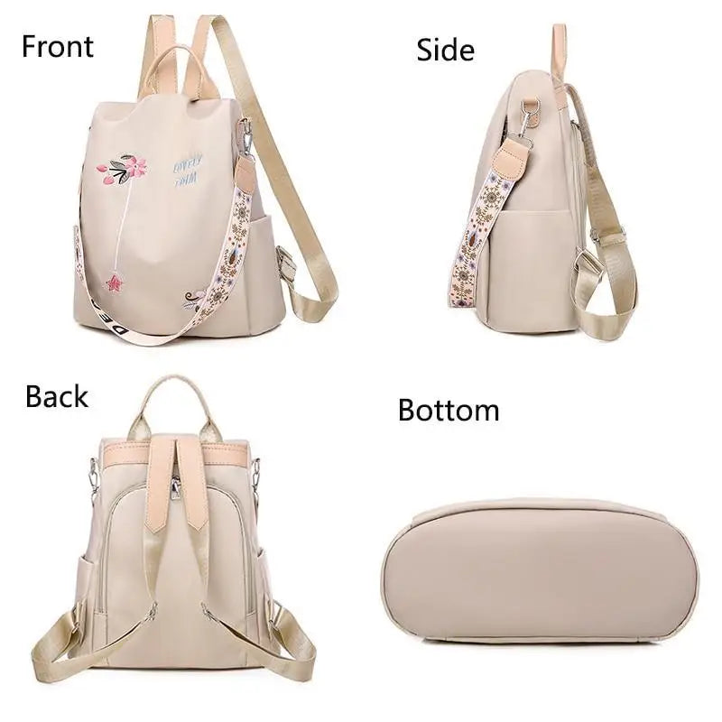 Modern Elegant Waterproof Women’s Backpack Fashionable Anti - theft Women Backpacks Nice Print School Bag High