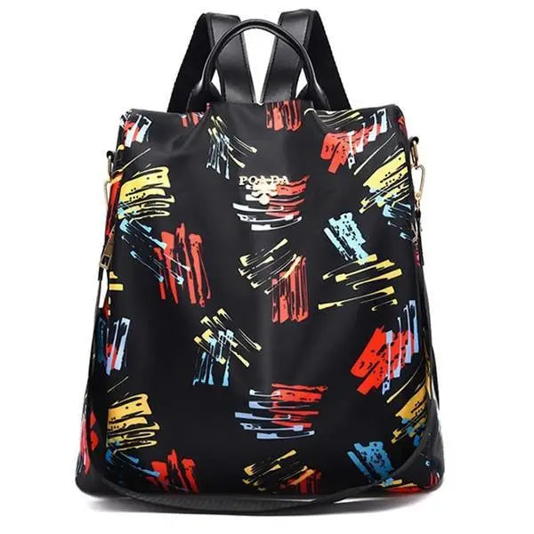 Modern Elegant Waterproof Women’s Backpack Fashionable Anti - theft Women Backpacks Nice Print School Bag High