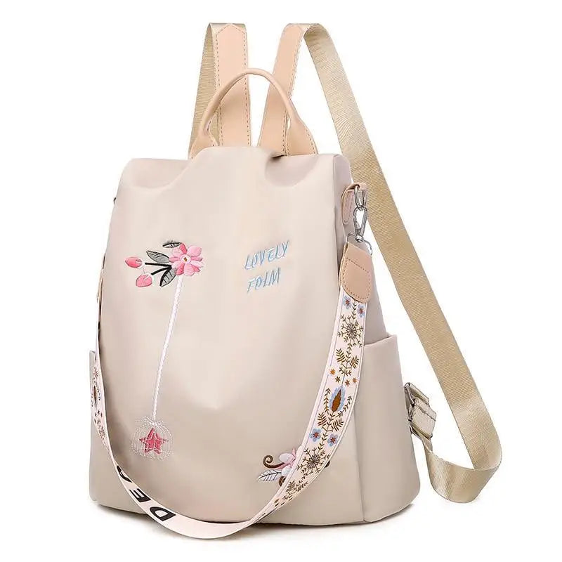 Modern Elegant Waterproof Women’s Backpack Fashionable Anti - theft Women Backpacks Nice Print School Bag High