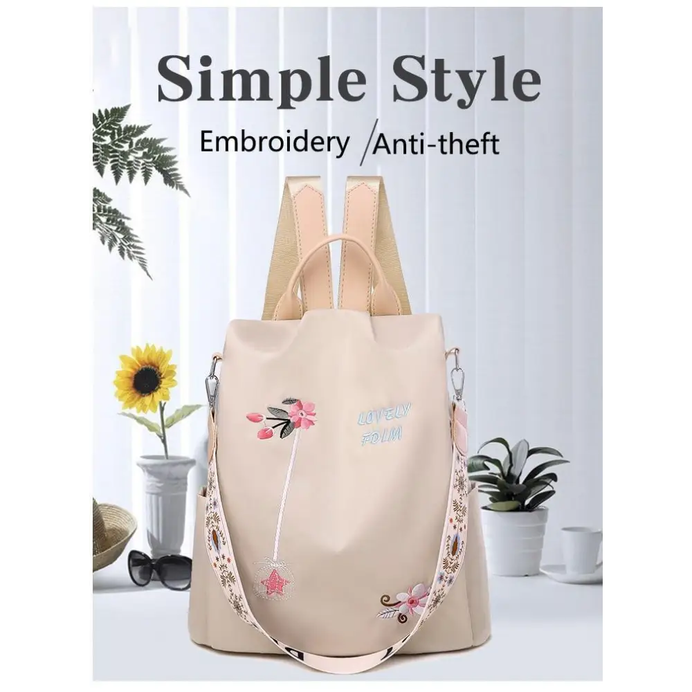 Modern Elegant Waterproof Women’s Backpack Fashionable Anti - theft Women Backpacks Nice Print School Bag High