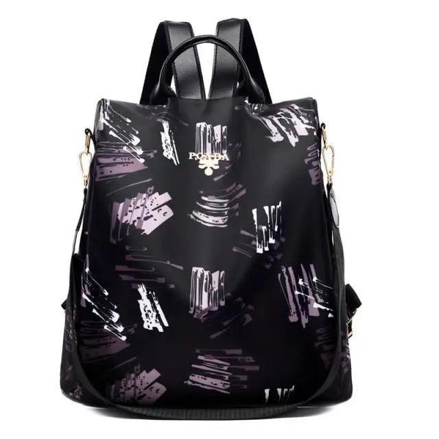 Modern Elegant Waterproof Women’s Backpack Fashionable Anti - theft Women Backpacks Nice Print School Bag High