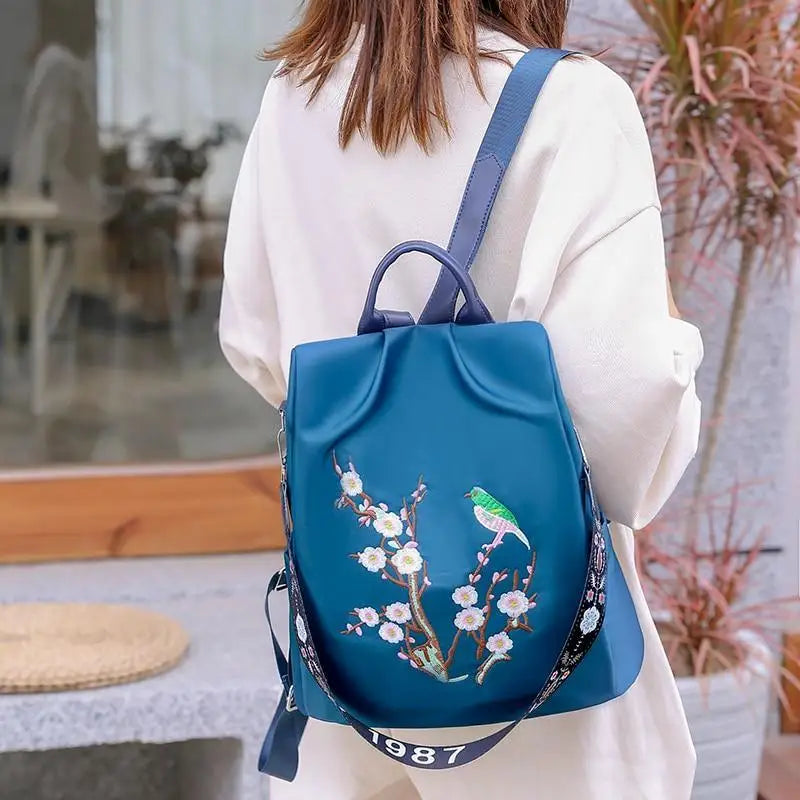 Modern Elegant Waterproof Women’s Backpack Fashionable Anti - theft Women Backpacks Nice Print School Bag High