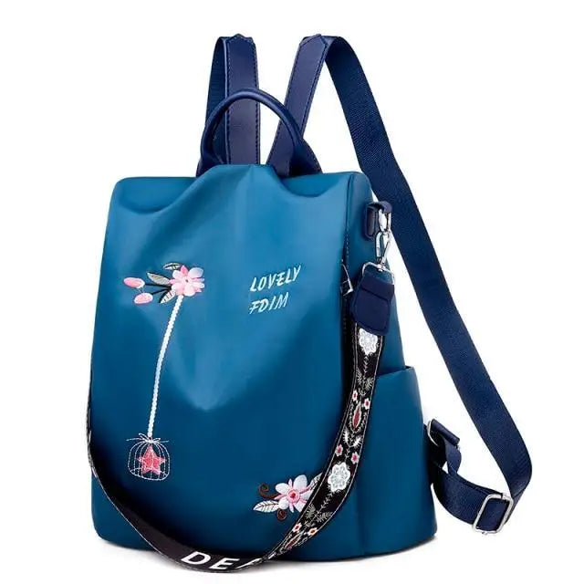 Modern Elegant Waterproof Women’s Backpack Fashionable Anti - theft Women Backpacks Nice Print School Bag High