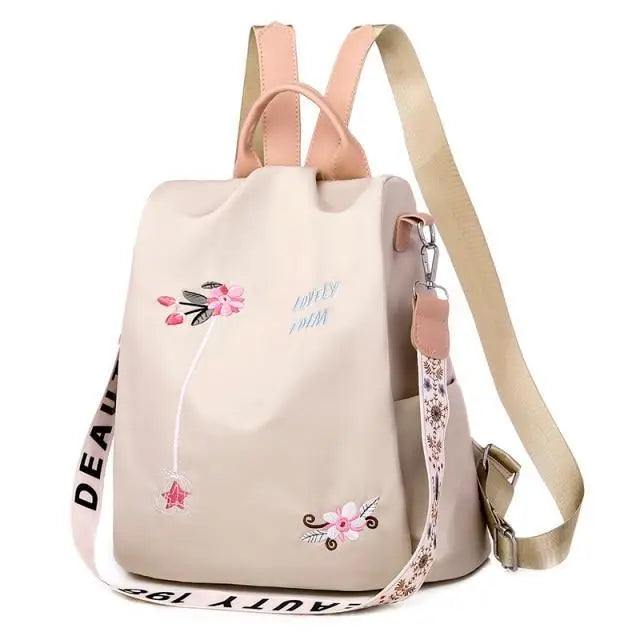 Modern Elegant Waterproof Women’s Backpack Fashionable Anti - theft Women Backpacks Nice Print School Bag High