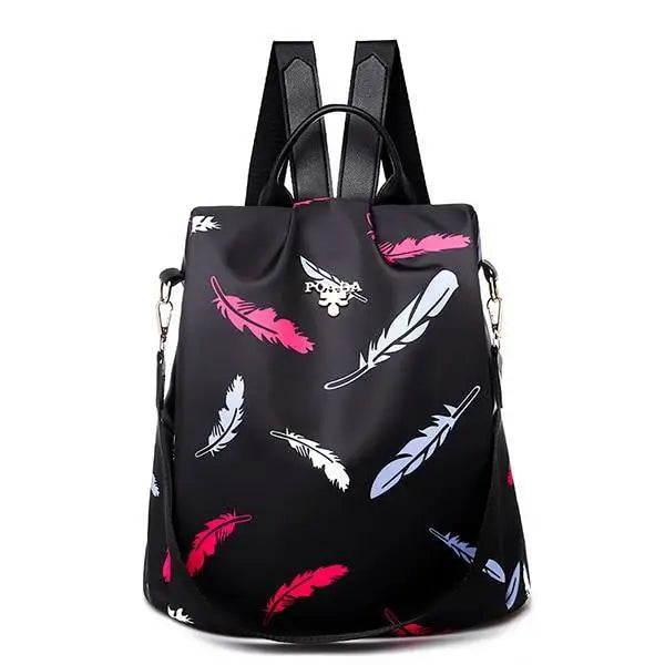 Modern Elegant Waterproof Women’s Backpack Fashionable Anti - theft Women Backpacks Nice Print School Bag High