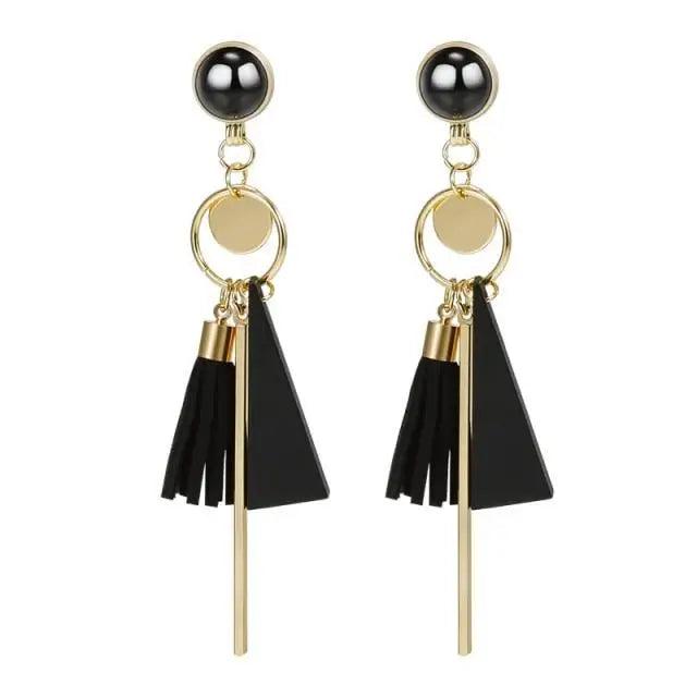 Modern Handmade Retro Modern Wooden Drop Dangler Earrings For Women And Girls In Trend Design - Women Fasion