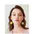 Modern Handmade Retro Modern Wooden Drop Dangler Earrings For Women And Girls In Trend Design - Women Fasion