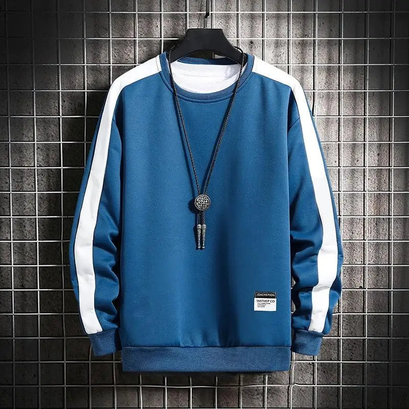 Modern Long Sleeve Sweatshirts Men 2021 New Fashion Color Hoodie Casual Mens Casual O-Neck Patchwork Sweatshirt For Young Men - Treko - casual hoodie, casual sweatshirt, Cool hoodie, fashion sweatshirt, hoodie for young men, man hoodie, man sweatshirt, Modern man sweatshirt, new fashion sweatshirt, O neck hoodie, sweatshirt for young men- Stevvex.com