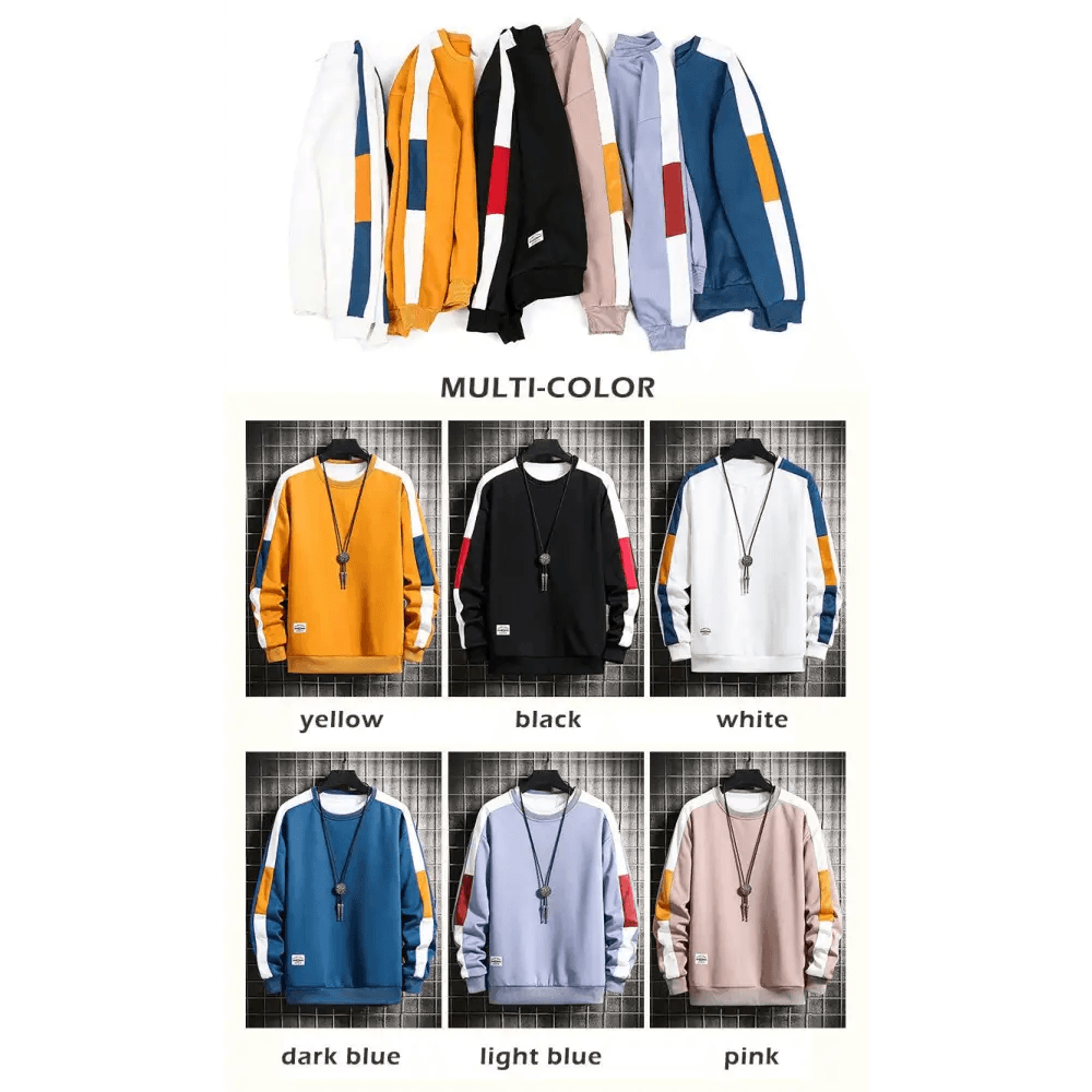 Modern Long Sleeve Sweatshirts Men 2021 New Fashion Color Hoodie Casual Mens Casual O-Neck Patchwork Sweatshirt For Young Men - Treko - casual hoodie, casual sweatshirt, Cool hoodie, fashion sweatshirt, hoodie for young men, man hoodie, man sweatshirt, Modern man sweatshirt, new fashion sweatshirt, O neck hoodie, sweatshirt for young men- Stevvex.com