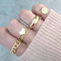 Modern Luxury Ring Set for Girls Splendid Fashionable Crystal Sun Pearl Rings Set for Women And Girls Gold Color Heart