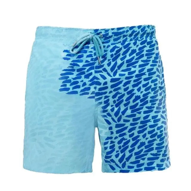 Modern Men's Summer Discoloration Swimming Trunks Magical Change Color Beach Surf Shorts Quick Dry Bathing Short Swim Pants - STEVVEX Fashion - 747, Beach Shorts, Change Color Beach Shorts, color changing shorts, colorful shorts, Discoloration shorts, Magical Shorts, men, Men Shorts, Men Trunks, Shorts, Summer, summer discoloration shorts, summer shorts, Swimming Trunks - Stevvex.com