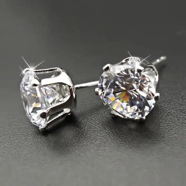 Modern New Luxurious 925 Sterling Silver Pink Drop Stud Earrings For Women And Girls Sparkling Jewelry Gift For Ladies