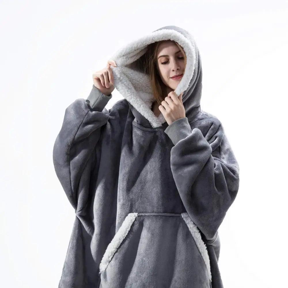 Modern Oversized Hoodie Blanket With Sleeves Sweatshirt Woman Fleece Hoody Women Pocket Female Hooded Sweat Oversize  Sweatshirt - Treko - Cool Fashion, Cool Hoodies, Hoodies, Hoodies And Pants, Hoodies Sweatshirts, Jacket Hoodies, Loose Hoodies, Luxury Hoodies, Modern Hoodies, Multi Pockets Hoodies.  2021 dress, New Hoodies, New Sweatshirt, Stylish Hoodies, Sweatshirt, Women hoodie, Zipper Hooded- Stevvex.com