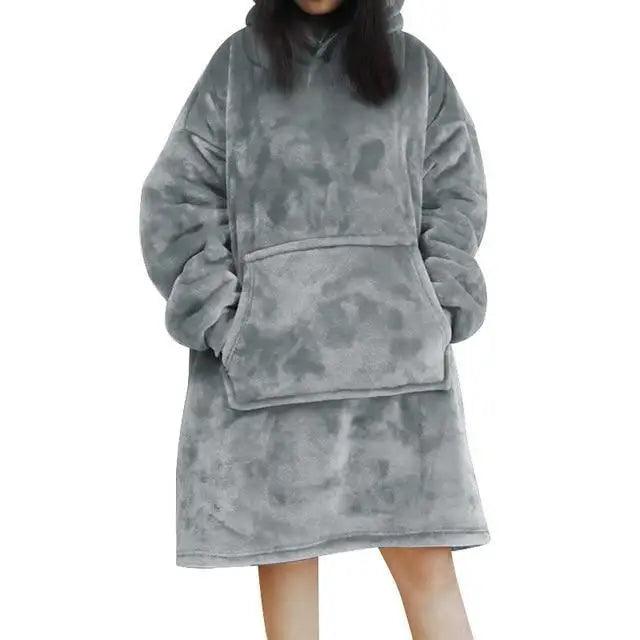 Modern Oversized Hoodie Blanket With Sleeves Sweatshirt Woman Fleece Hoody Women Pocket Female Hooded Sweat Oversize  Sweatshirt - Treko - Cool Fashion, Cool Hoodies, Hoodies, Hoodies And Pants, Hoodies Sweatshirts, Jacket Hoodies, Loose Hoodies, Luxury Hoodies, Modern Hoodies, Multi Pockets Hoodies.  2021 dress, New Hoodies, New Sweatshirt, Stylish Hoodies, Sweatshirt, Women hoodie, Zipper Hooded- Stevvex.com