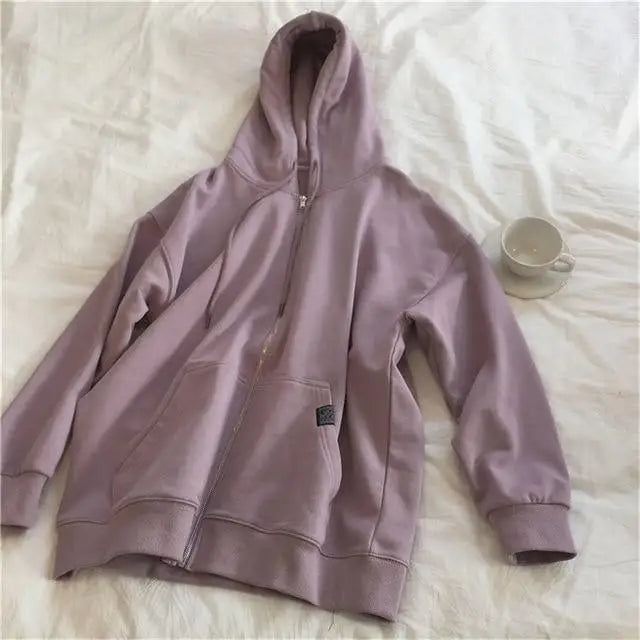 Modern With Hat Hoodies Women Zipper Kangaroo Pocket Casual Loose Solid Color Sweatshirt Female 2021 Fashion New Female Tops - Treko - Cool Fashion, Cool Hoodies, Hoodies, Hoodies And Pants, Hoodies Sweatshirts, Jacket Hoodies, Loose Hoodies, Luxury Hoodies, Modern Hoodies, Multi Pockets Hoodies.  2021 dress, New Hoodies, New Sweatshirt, Stylish Hoodies, Sweatshirt, Women hoodie, Zipper Hooded- Stevvex.com