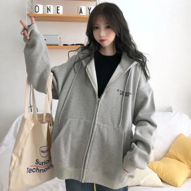 Modern With Hat Hoodies Women Zipper Kangaroo Pocket Casual Loose Solid Color Sweatshirt Female 2021 Fashion New Female Tops - Treko - Cool Fashion, Cool Hoodies, Hoodies, Hoodies And Pants, Hoodies Sweatshirts, Jacket Hoodies, Loose Hoodies, Luxury Hoodies, Modern Hoodies, Multi Pockets Hoodies.  2021 dress, New Hoodies, New Sweatshirt, Stylish Hoodies, Sweatshirt, Women hoodie, Zipper Hooded- Stevvex.com