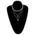 Modernd Luxury 2021 New Gold Coin Layered Chain Necklace For Women And Girls Stylish Pearl Moon Choker Collar butterfly