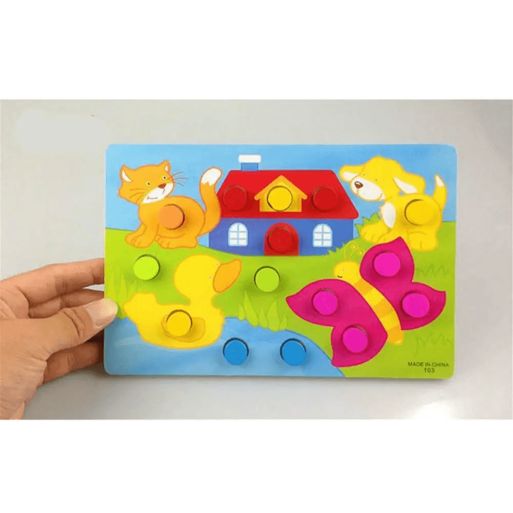 Montessori Cartoon Animal Educational Wooden Beaded Geometry Digital Clock Puzzles Matching Clock Toy For Children - STEVVEX Baby - 3D puzzle, baby, brain teasers, Digital Clock Puzzles, educational toy, educational toy for kids, kids, learning toys, Toy For Children, Toy For kids, wood - Stevvex.com