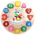 Montessori Cartoon Animal Educational Wooden Beaded Geometry Digital Clock Puzzles Matching Clock Toy For Children - STEVVEX Baby - 3D puzzle, baby, brain teasers, Digital Clock Puzzles, educational toy, educational toy for kids, kids, learning toys, Toy For Children, Toy For kids, wood - Stevvex.com