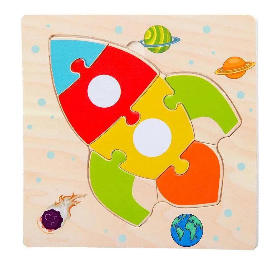 Montessori Games Baby Animals/traffic Kid's Cognition Puzzles Toys Wooden Cartoon Cognition Puzzle Toys Matching Education Game - STEVVEX Baby - baby, birthday gifts, brain teasers, christmas gifts, education game, educational toys, educational toys for baby, educational toys for kids, learning toys, newyear gifts, puzzle - Stevvex.com