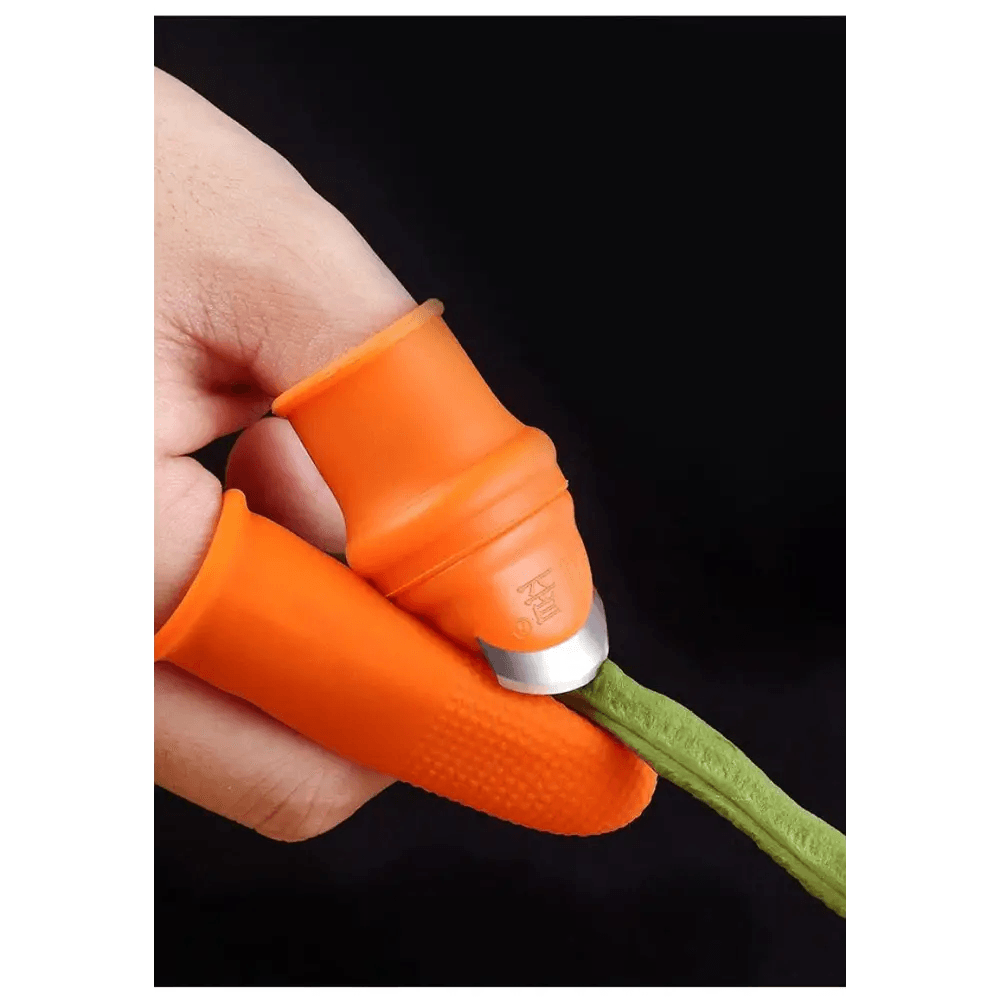 Multi-Functional 1 Set Silicone Finger Protector With Blade For Fruits Vegetable Thumb Knife Finger Guard Kitchen Accessories - ALLURELATION - 501, Best selling finger cutter, Cooking Tools, Easy to use, Finger Guard, Finger Protector, Fruit & Vegetable Tools, Fruits Vegetable Thumb Knife, Hot Sale finger cutter, Kitchen Accessories, Kitchen gadgets, Kitchen Tools, Protection hand tools, Protector With Blade, reuseable, Silicone Finger, Thumb Knife, Top Quality cutter, unique design cutter - Stevvex.com