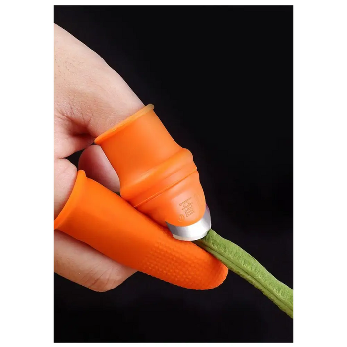 Multi-Functional 1 Set Silicone Finger Protector With Blade For Fruits Vegetable Thumb Knife Finger Guard Kitchen Accessories - ALLURELATION - 501, Best selling finger cutter, Cooking Tools, Easy to use, Finger Guard, Finger Protector, Fruit & Vegetable Tools, Fruits Vegetable Thumb Knife, Hot Sale finger cutter, Kitchen Accessories, Kitchen gadgets, Kitchen Tools, Protection hand tools, Protector With Blade, reuseable, Silicone Finger, Thumb Knife, Top Quality cutter, unique design cutter - Stevvex.com