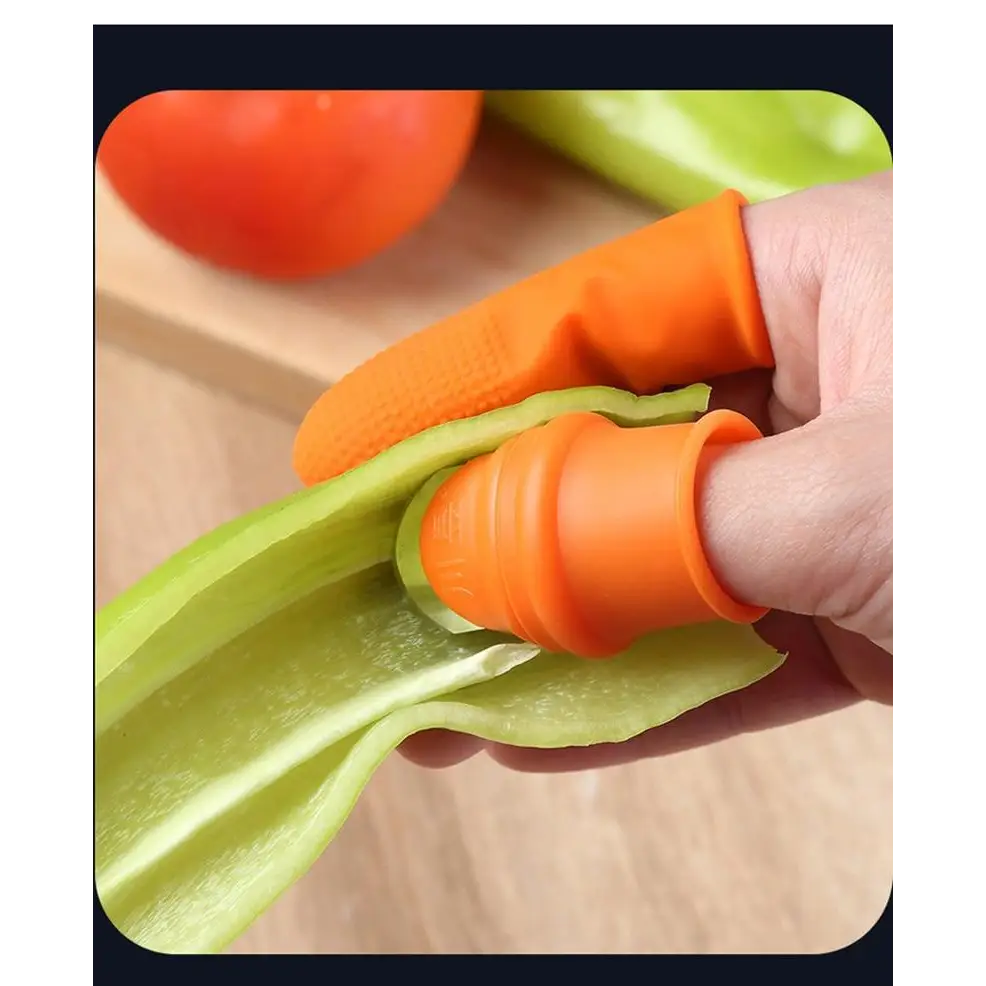 Multi-Functional 1 Set Silicone Finger Protector With Blade For Fruits Vegetable Thumb Knife Finger Guard Kitchen Accessories - ALLURELATION - 501, Best selling finger cutter, Cooking Tools, Easy to use, Finger Guard, Finger Protector, Fruit & Vegetable Tools, Fruits Vegetable Thumb Knife, Hot Sale finger cutter, Kitchen Accessories, Kitchen gadgets, Kitchen Tools, Protection hand tools, Protector With Blade, reuseable, Silicone Finger, Thumb Knife, Top Quality cutter, unique design cutter - Stevvex.com