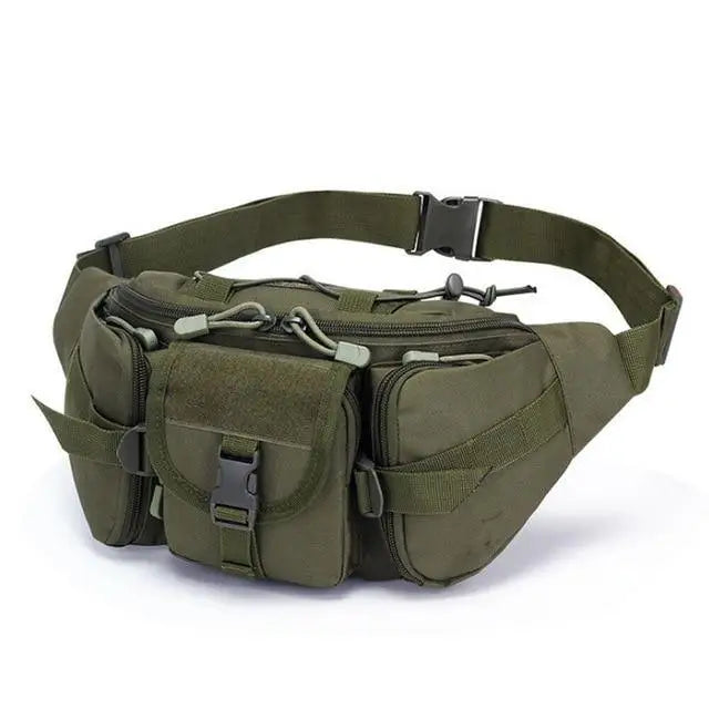 Multifunction Tactical Military Waist Bag Classical Design Outdoor Sports Running Men Travel Fanny Bag - C