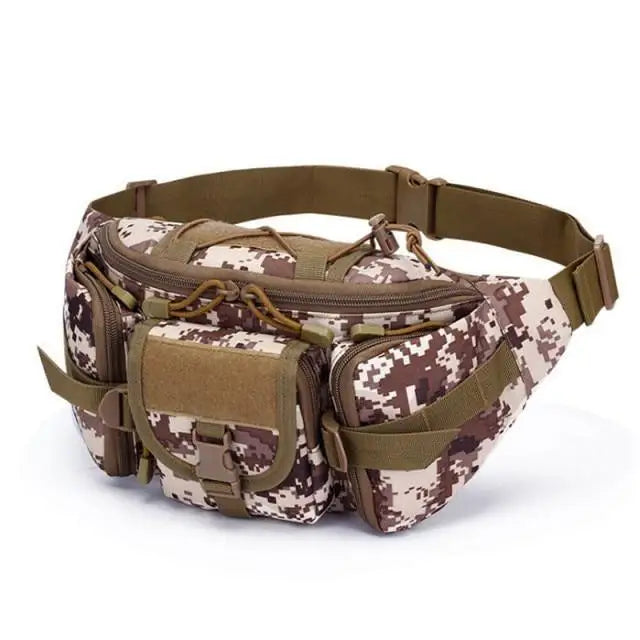 Multifunction Tactical Military Waist Bag Classical Design Outdoor Sports Running Men Travel Fanny Bag - G