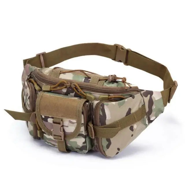 Multifunction Tactical Military Waist Bag Classical Design Outdoor Sports Running Men Travel Fanny Bag - E