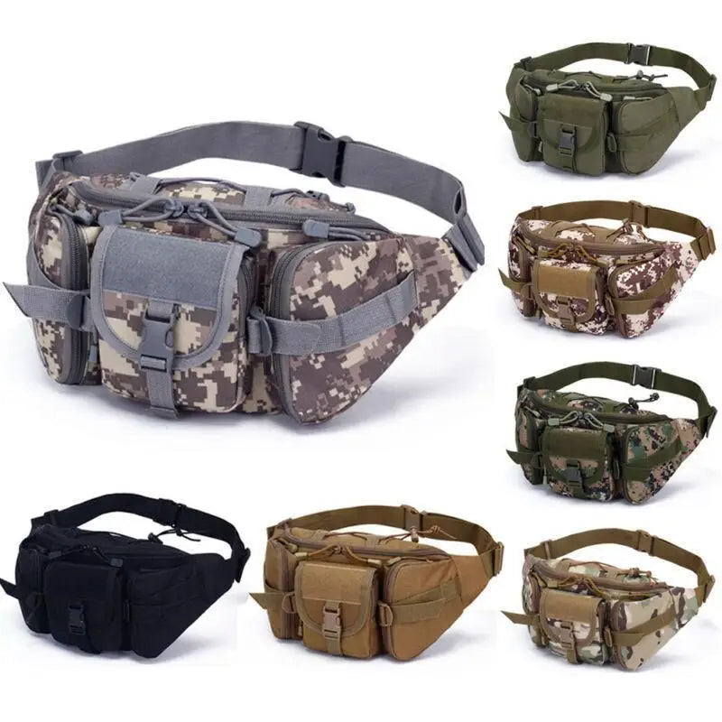 Multifunction Tactical Military Waist Bag Classical Design Outdoor Sports Running Men Travel Fanny Bag - STIL3455WERTQ