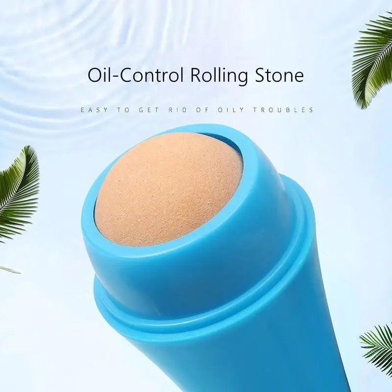 Natural Reusable Oil Resistant Facial Tool Roller Oil Control Rolling Stone Women Makeup Face Skin Care Tool Facial