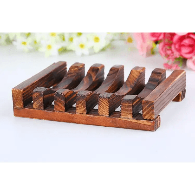 Natural Wooden Soap Dish Wood Soap Tray Holder Storage Soap Rack Plate Box Container For Bath Shower Plate Bathroom