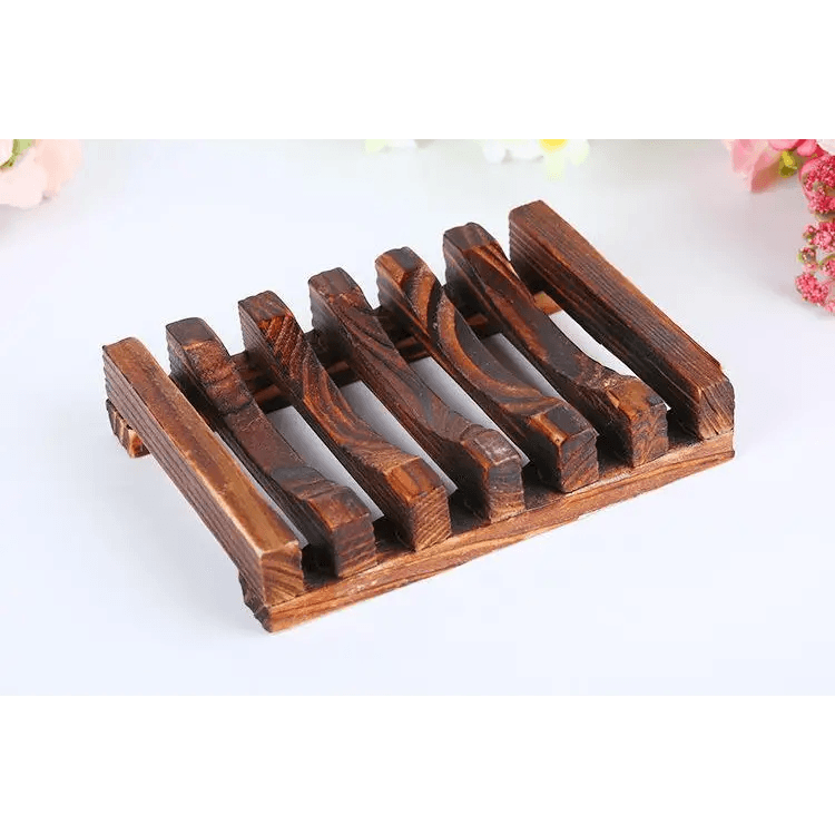 Natural Wooden Soap Dish Wood Soap Tray Holder Storage Soap Rack Plate Box Container For Bath Shower Plate Bathroom