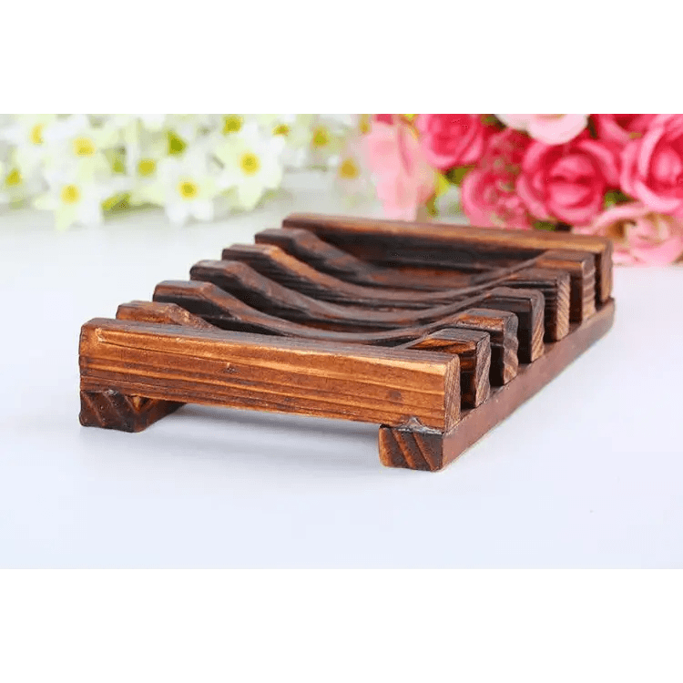 Natural Wooden Soap Dish Wood Soap Tray Holder Storage Soap Rack Plate Box Container For Bath Shower Plate Bathroom