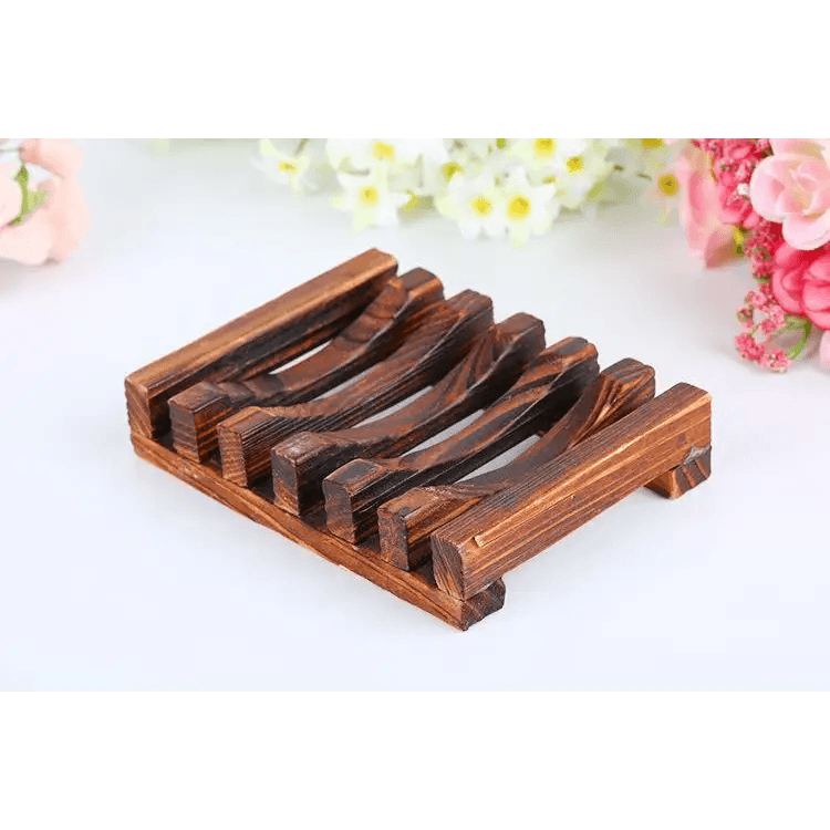 Natural Wooden Soap Dish Wood Soap Tray Holder Storage Soap Rack Plate Box Container For Bath Shower Plate Bathroom