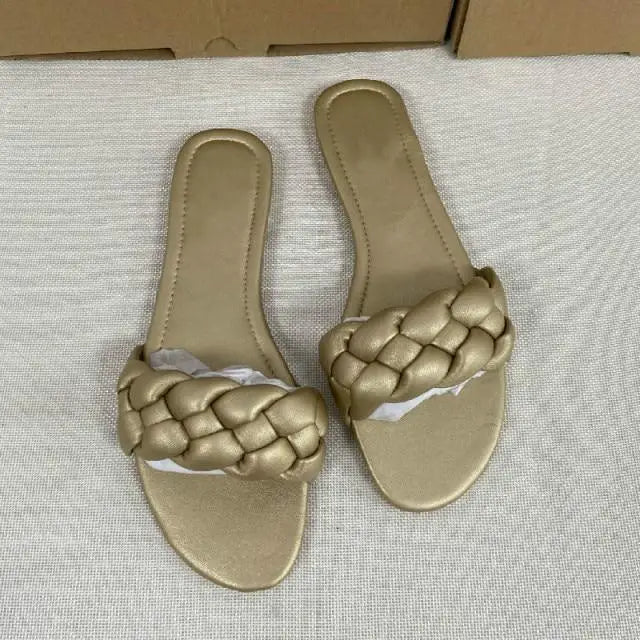 New 2021 Summer Sandals Flat Bottom Fashion Women Slides Sandals slipper - Outdoor designer shoes for women - ALLURELATION - 502, best choice sandals, Best Quality Sandals, comfortable sandals, cute sandals, Sandals, sandals for women, slippers, summer sandals, trending sandals, women sandals - Stevvex.com