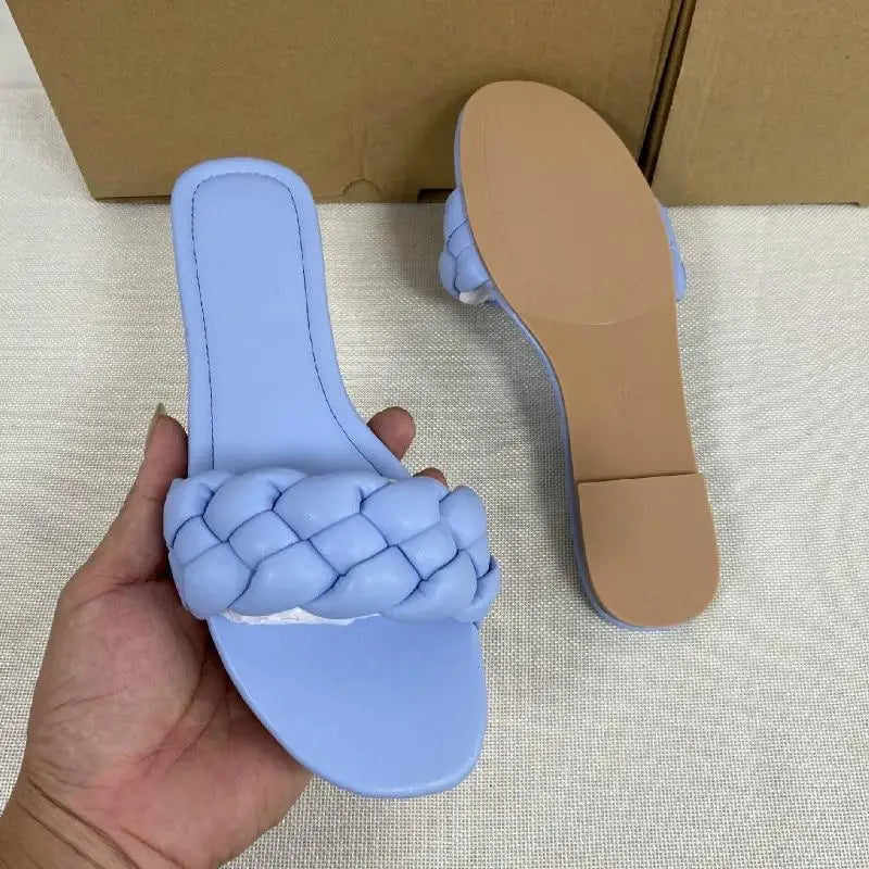 New 2021 Summer Sandals Flat Bottom Fashion Women Slides Sandals slipper - Outdoor designer shoes for women - ALLURELATION - 502, best choice sandals, Best Quality Sandals, comfortable sandals, cute sandals, Sandals, sandals for women, slippers, summer sandals, trending sandals, women sandals - Stevvex.com