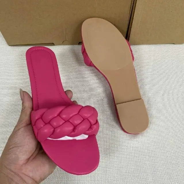 New 2021 Summer Sandals Flat Bottom Fashion Women Slides Sandals slipper - Outdoor designer shoes for women - ALLURELATION - 502, best choice sandals, Best Quality Sandals, comfortable sandals, cute sandals, Sandals, sandals for women, slippers, summer sandals, trending sandals, women sandals - Stevvex.com