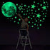 New Amazing Luminous Moon and Stars Wall Stickers for Kids Room Baby Nursery Home Decoration Wall Decals Glow